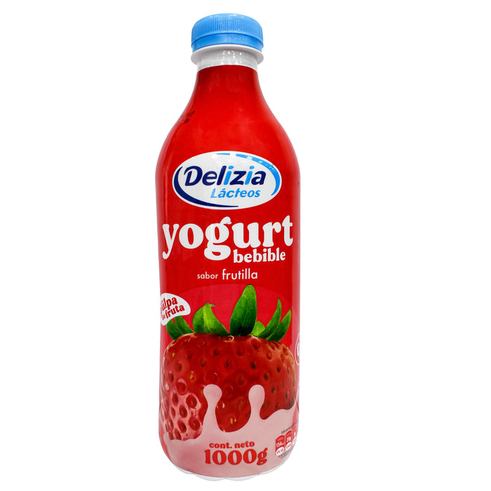 Delizia Yogurt Bebible Con Pulpa Frutilla X 1000G