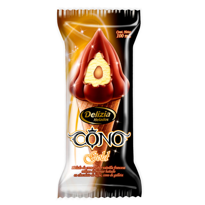 Delizia helado cono gold
