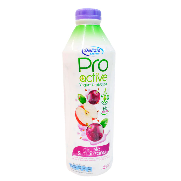 Delizia Yogurt Probiotico Ciruela Manzana X 1 L