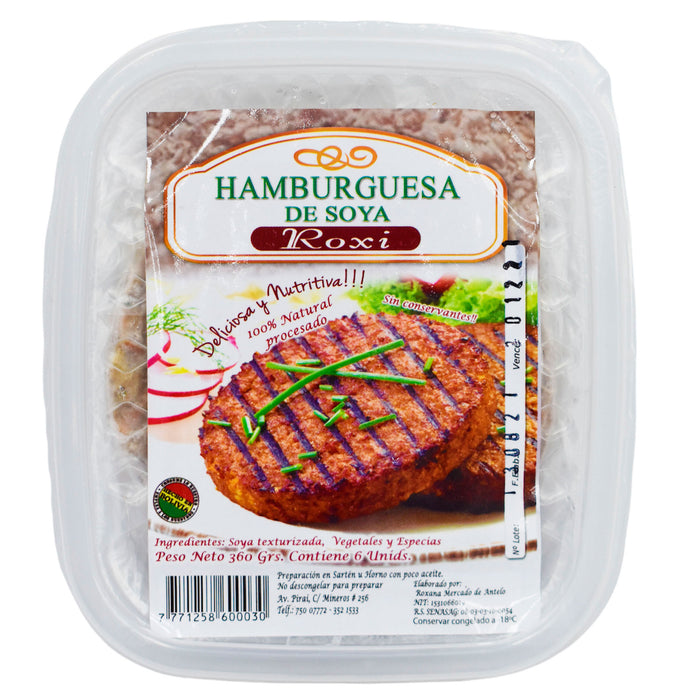 Roxi hamburguesas de soya x 360gr