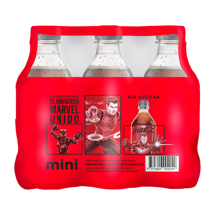 Coca Cola Sin Azucar Mini Pack Paga 5 Lleva 6