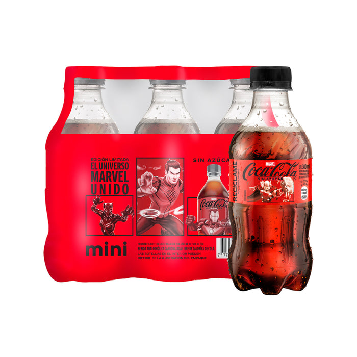 Coca Cola Sin Azucar Mini Pack Paga 5 Lleva 6