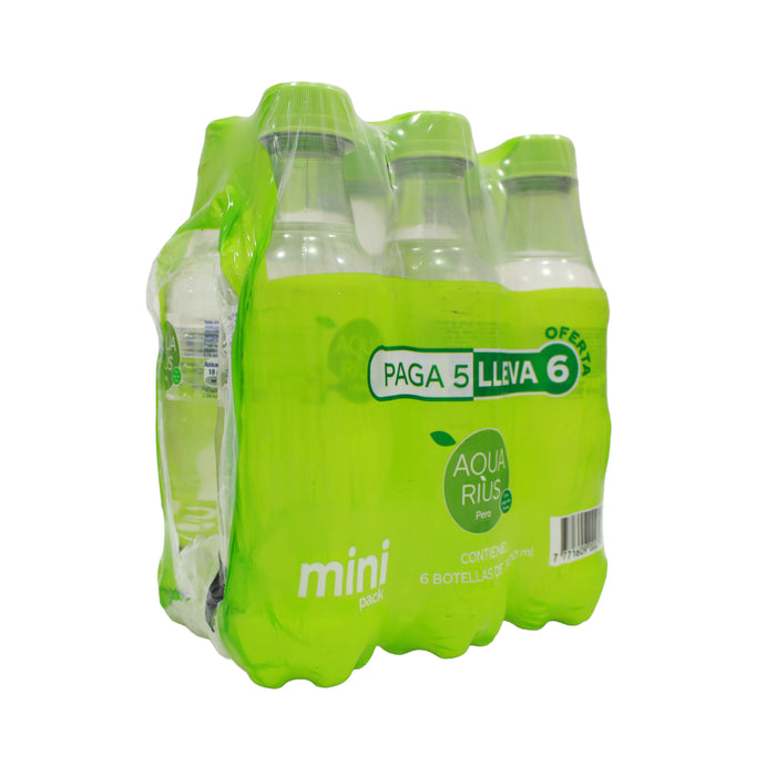 Aquarius Pack Jugo De Pera 300Ml X 6 Unidades