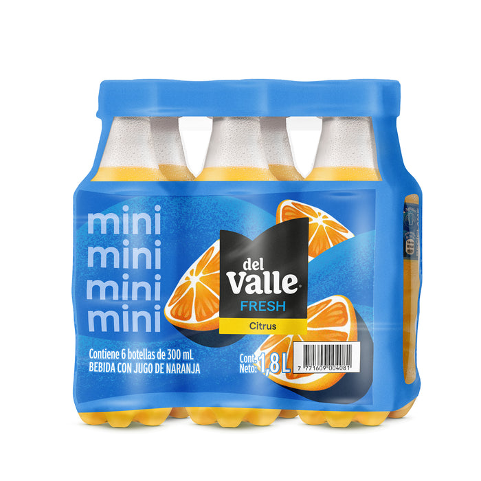 Del Valle Fresh Pack 300Ml Citrus X 6 Unidades