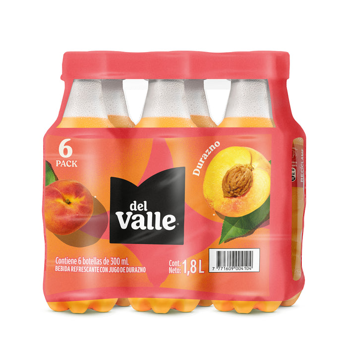 Del Valle Fresh Pack 300Ml Durazno X 6 Unidades