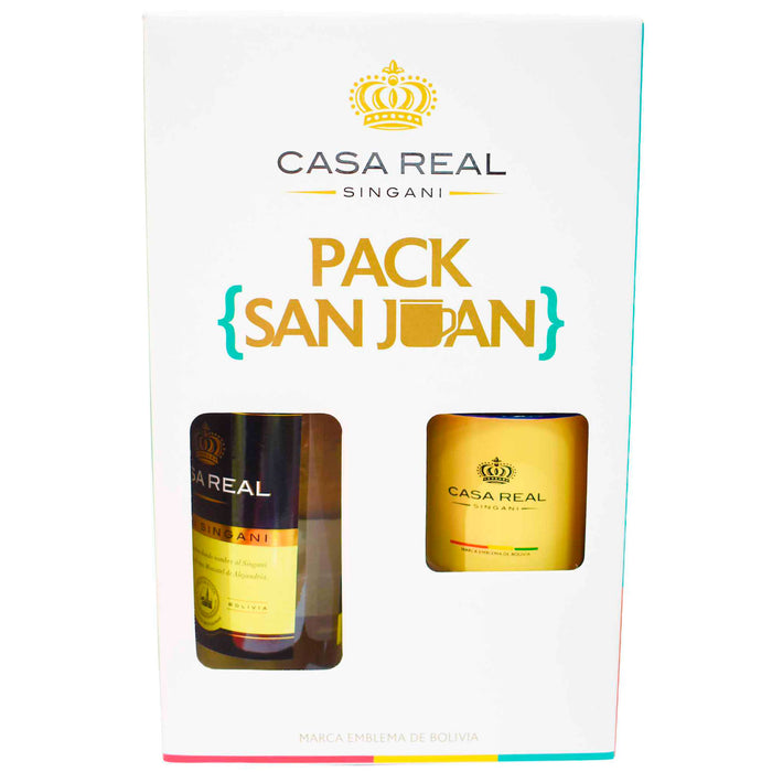 Casa Real Pack Singani Etiqueta Negra+Taza
