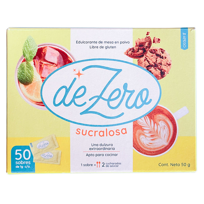 Endulzante De Zero Sucralosa En Polvo X 50 Sobres