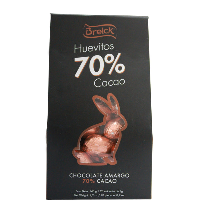 Breick Huevitos Chocolate Amargo 70% Cacao X 140G