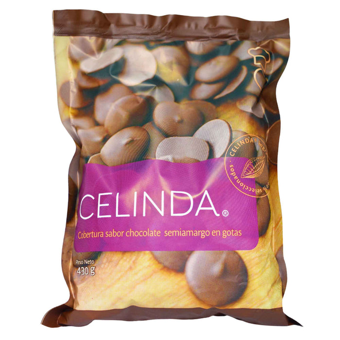 Cobertura De Chocolate Semi Amargo Celinda En Gotas X 430G