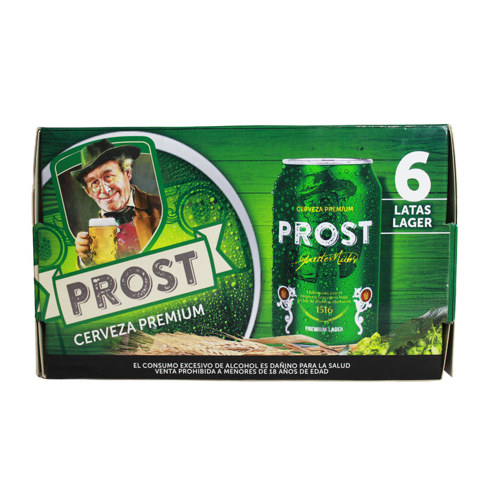 Cerveza Premium Prost Lager Pack Lata 355Ml X 6 Unidades — Totem
