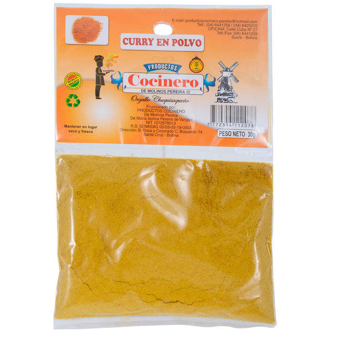 Curry En Polvo Cocinero Bolsita X 30G