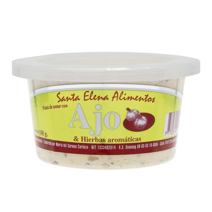 Santa Elena Pasta Untar C Ajo Y Hierbas X 100G