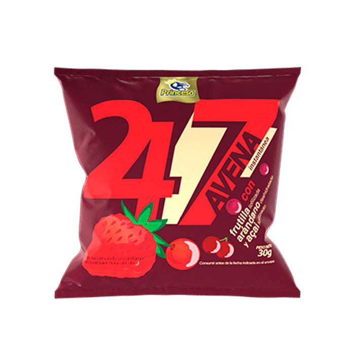 Avena Instantánea Princesa 24/7 Frutos Rojos X Sobre