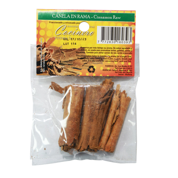 Canela Cocinero En Rama Bolsa X 20G