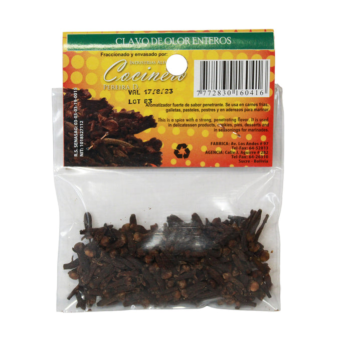 Clavo De Olor Entero Cocinero Bolsa X 10/20G