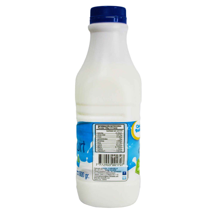 Clara Bella Yogurt Natural X 1 L