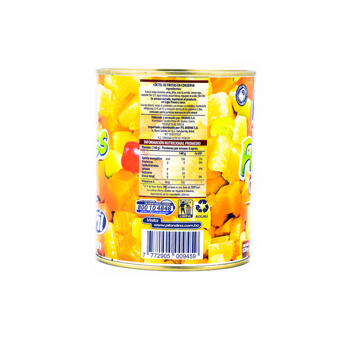 Cóctel De Frutas Pil En Almíbar X 820G