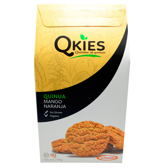Qkies Galletas De Quinua X 198Gr Mango/Naranja