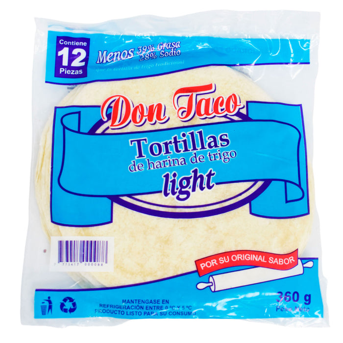 Don Taco Tortillas De Harina Trigo Light X 360G
