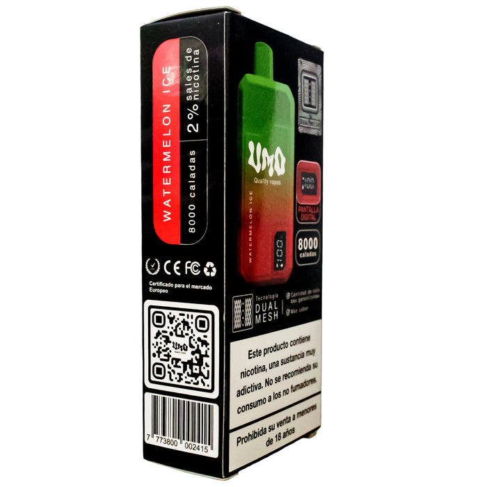 Umo Dm Digital Vape Watermelon 8000 Puff