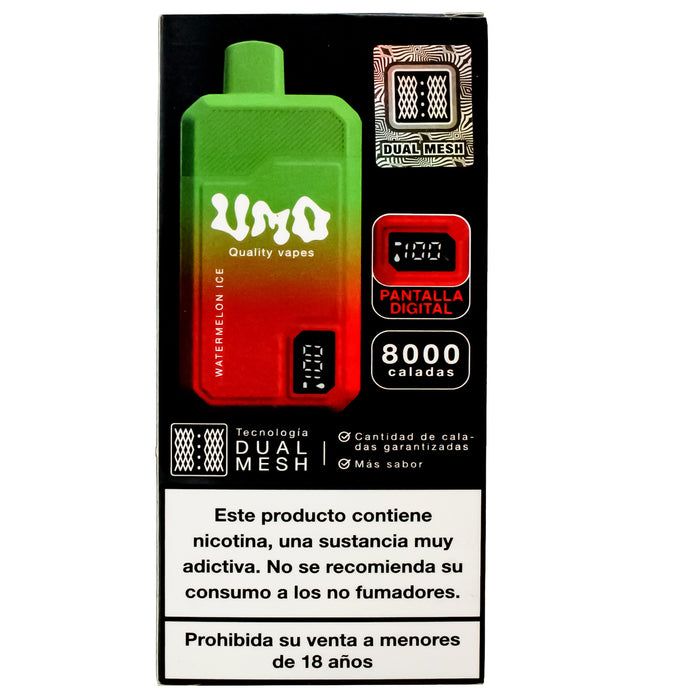Umo Dm Digital Vape Watermelon 8000 Puff