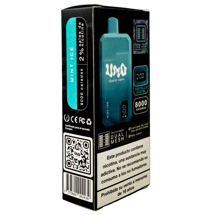 Umo Dm Digital Vape Mint Ice 8000 Puff