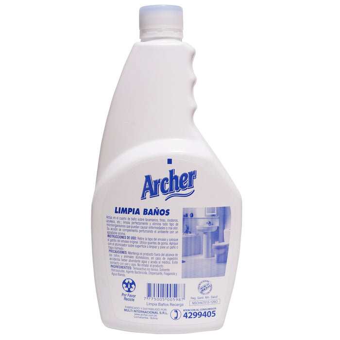 Archer Limpia Baños Poder Limon Repuesto X 860Ml