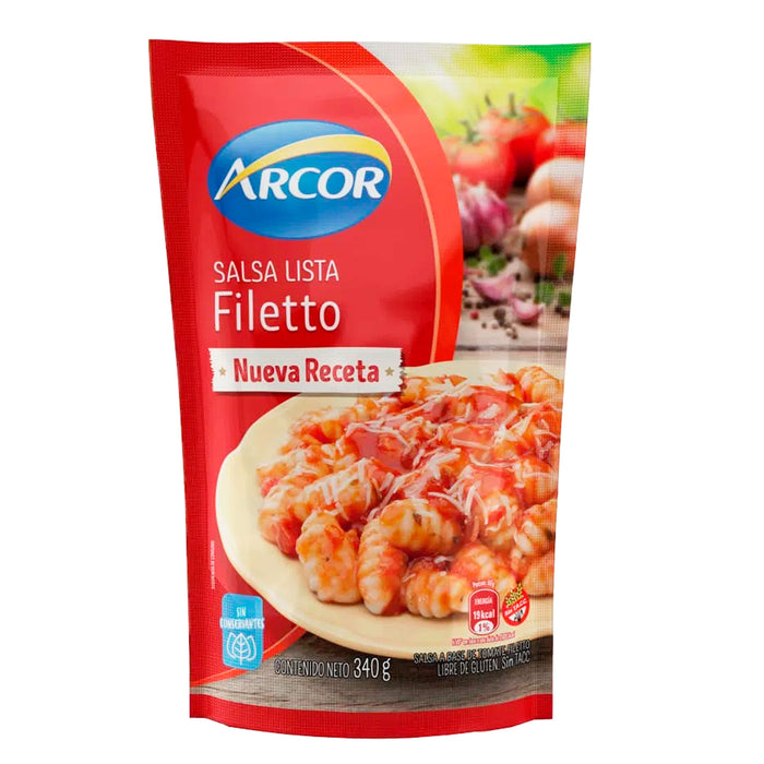 Arcor Salsa Lista Filetto Sin Gluten X 340G