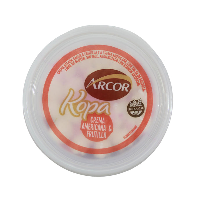 Arcor Helado Kopa Crema Americana Frutilla X 90G