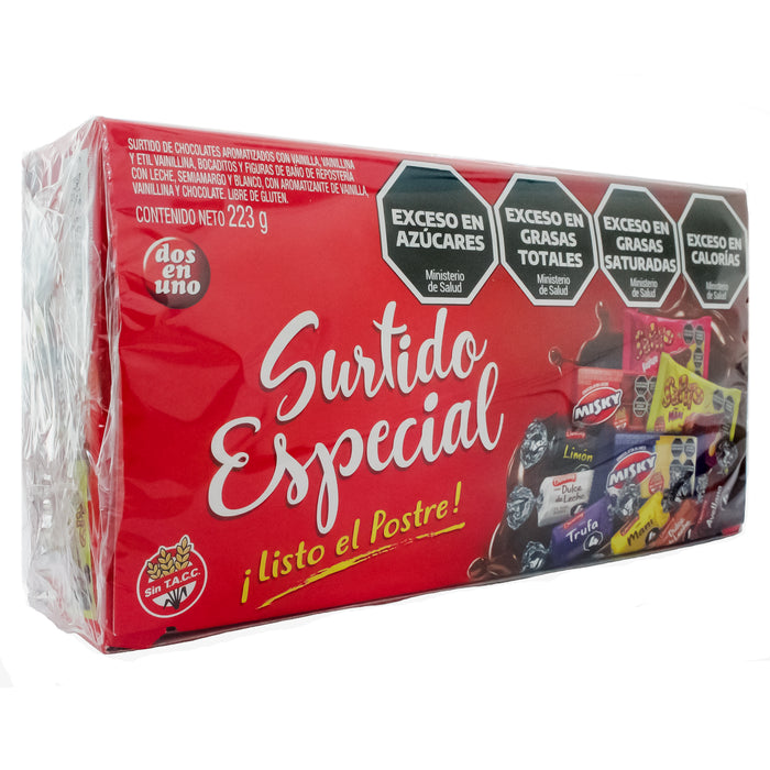 Dos En Uno Chocolate Surtido Especiales X 223G