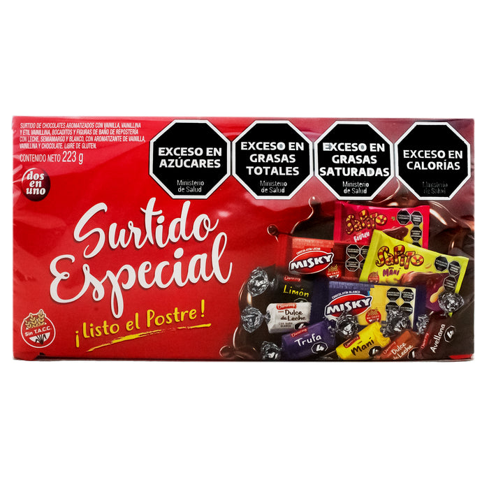 Dos En Uno Chocolate Surtido Especiales X 223G