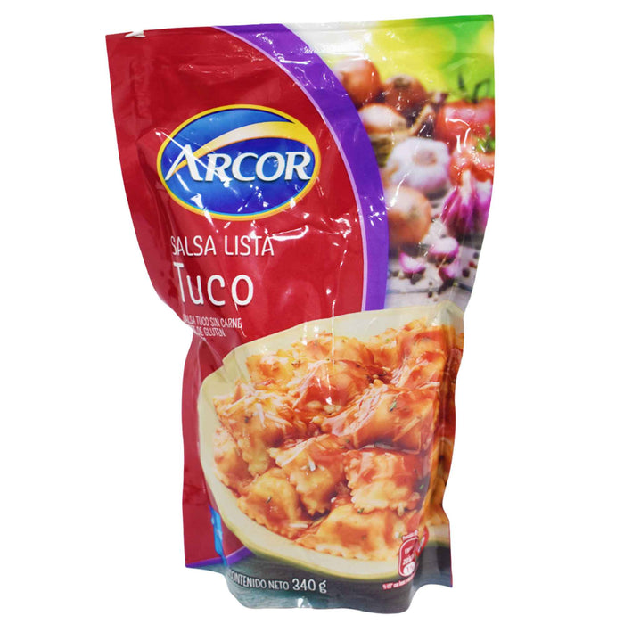 Arcor salsa tuco sin gluten pack x 340gr
