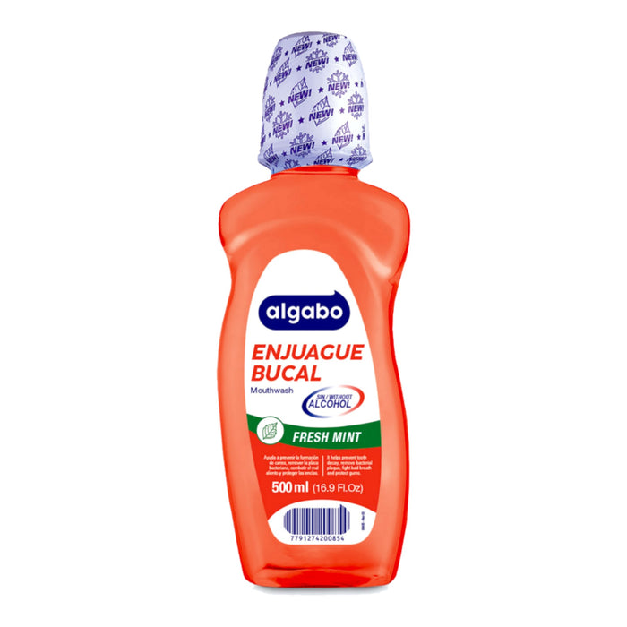 Enjuague Bucal Algabo Cool Mint X 500Ml