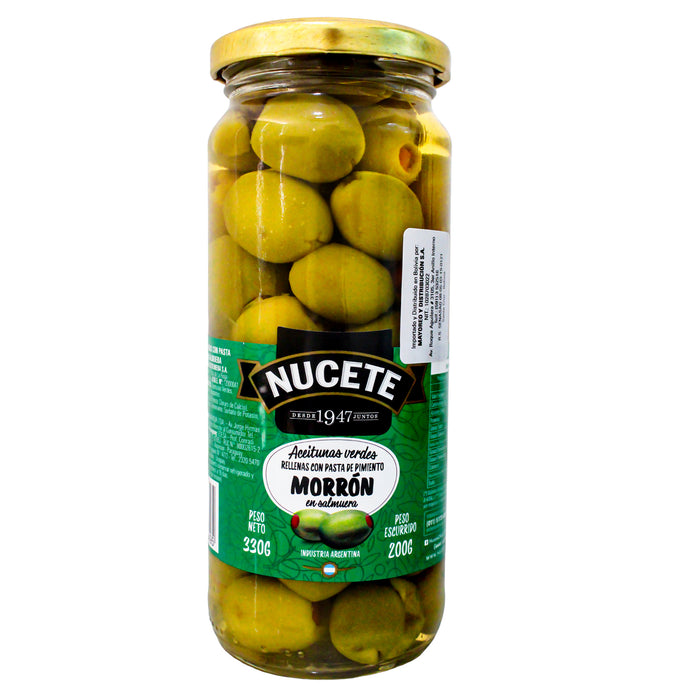 Nucete Aceitunas Verdes Rellenas Frasco X 330G
