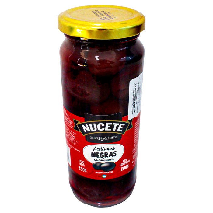 Nucete Aceitunas Negras Frasco X 330G