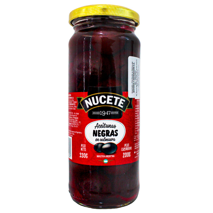 Nucete Aceitunas Negras Frasco X 330G