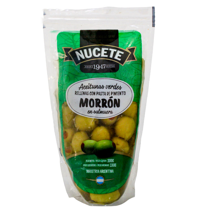 Aceitunas Verdes Rellenas Nucete Sachet X 300G