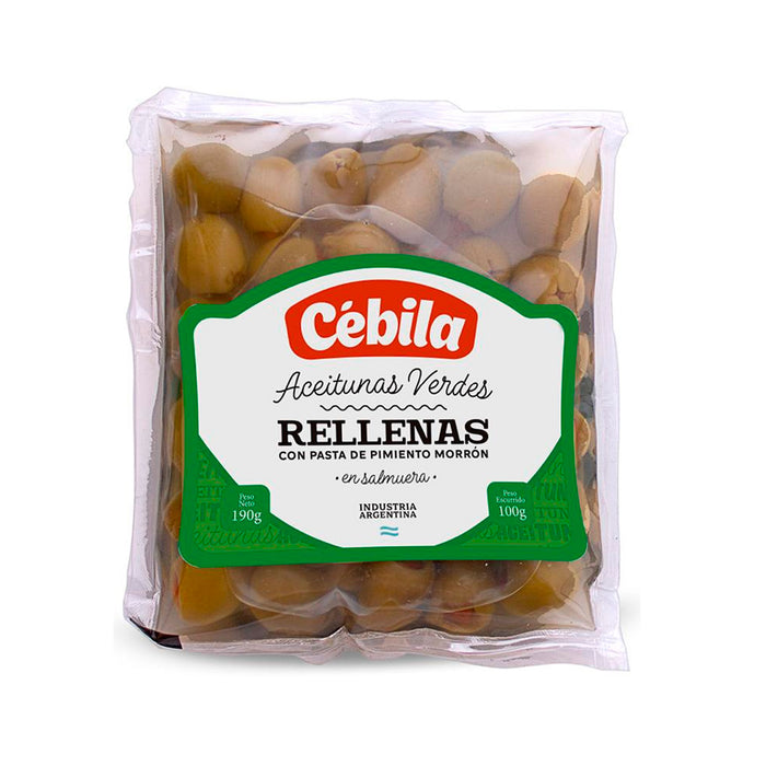 Aceitunas Cebila Verdes Rellenas X 100G