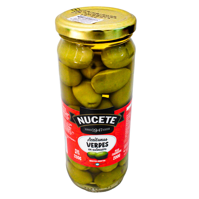 Aceitunas Verdes Nucete Frasco X 330G