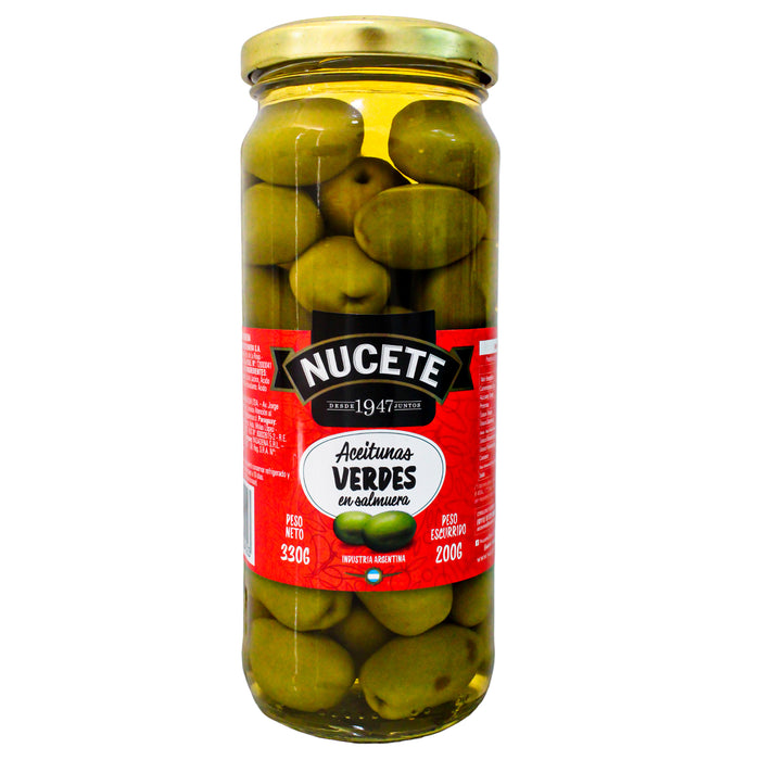 Aceitunas Verdes Nucete Frasco X 330G