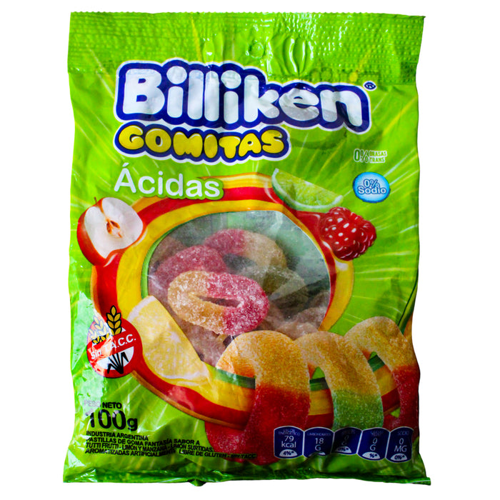 Billiken Gomitas Acidas X 100Gs