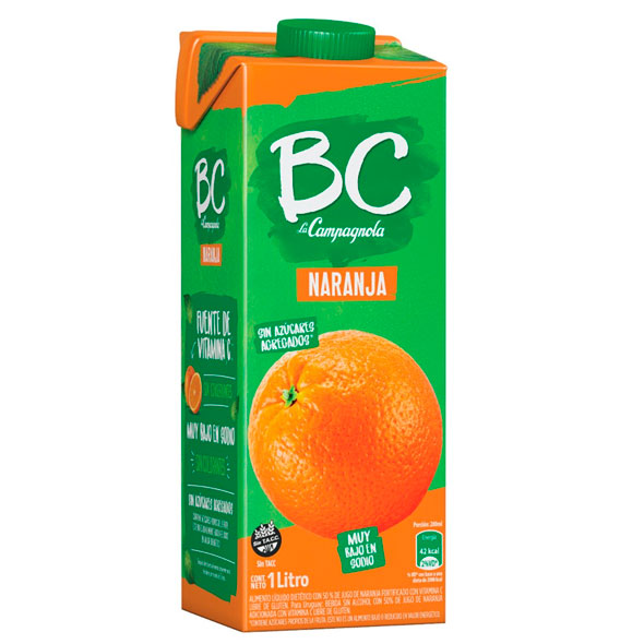 Bc La Campagnola Jugo De Naranja X 1 L