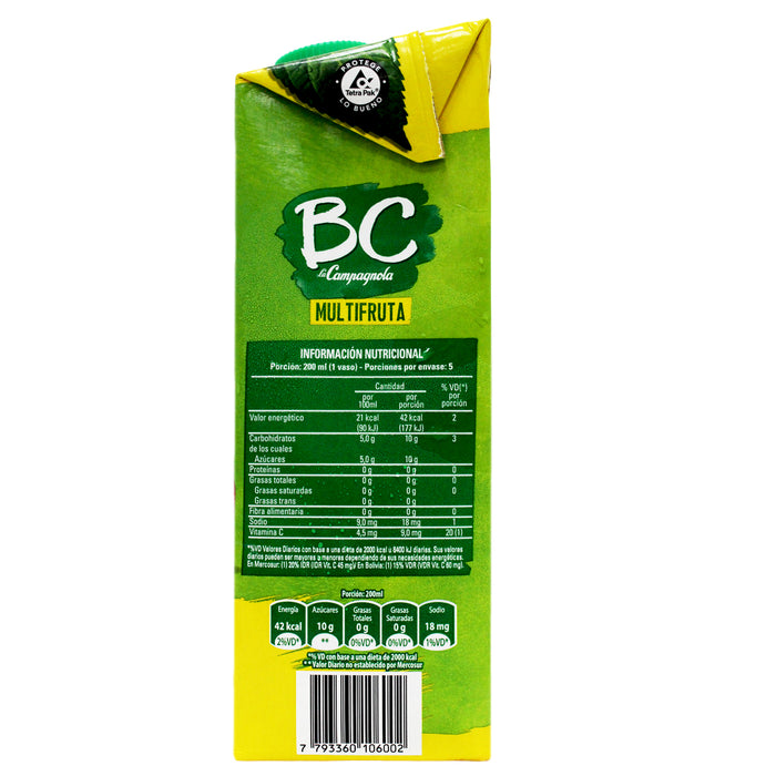Bc La Campagnola Multifruta Jugo X 1 L