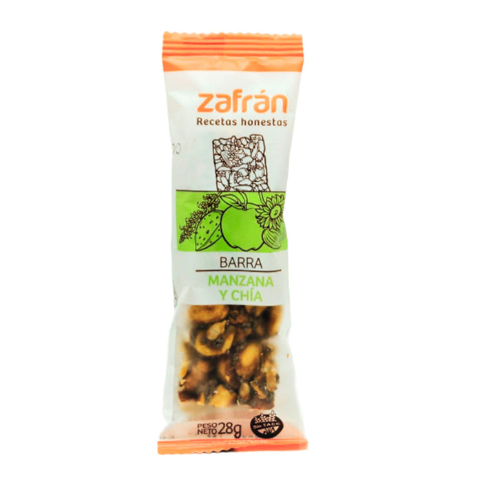 Zafran barras manzana y chia x 28gr