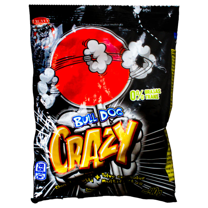 Bull Dog Crazy Chupetin X 40G Tutti Frutti