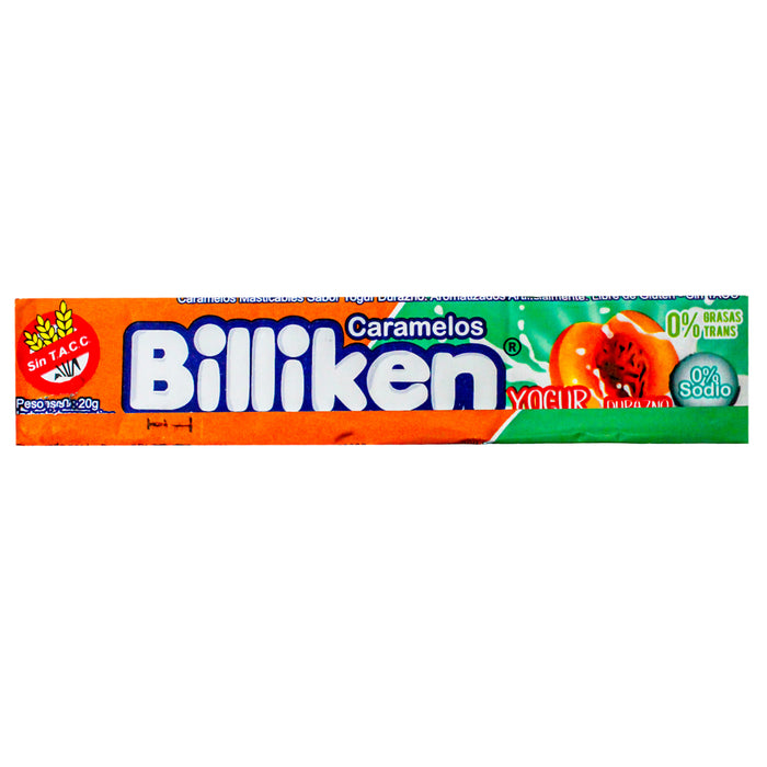 Billiken Masticables X 20G Sabor Yogur Durazno