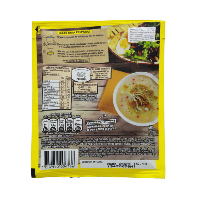 Crema Maggi Sabor Pollo Sobre X 72G