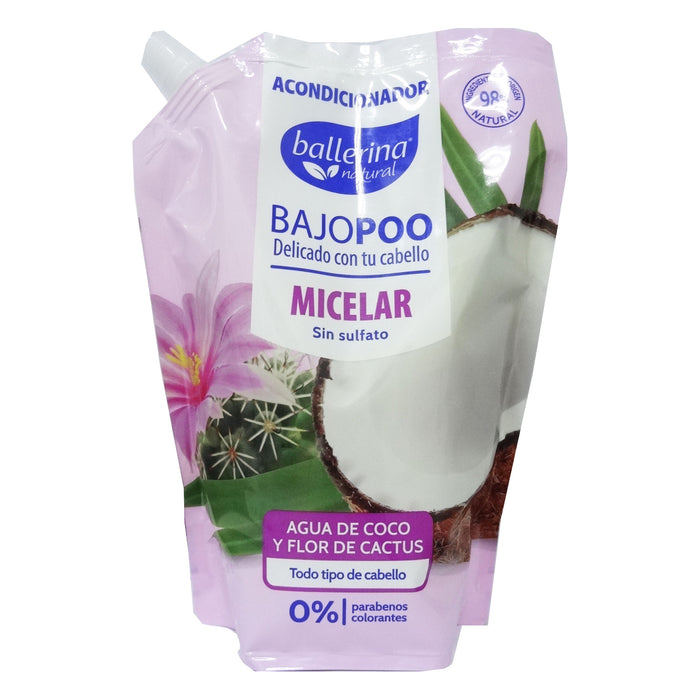 Ballerina acondicionador doypack micelar bajopoo x 900ml
