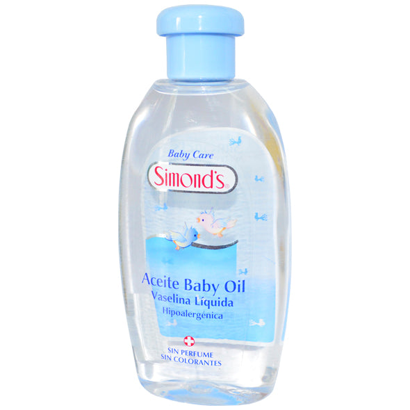 Aceite Simonds Baby Oil Hipoalergénico X 210Ml