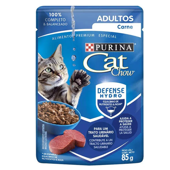 Alimento Purina Cat Chow Adultos Sabor Carne X 85G
